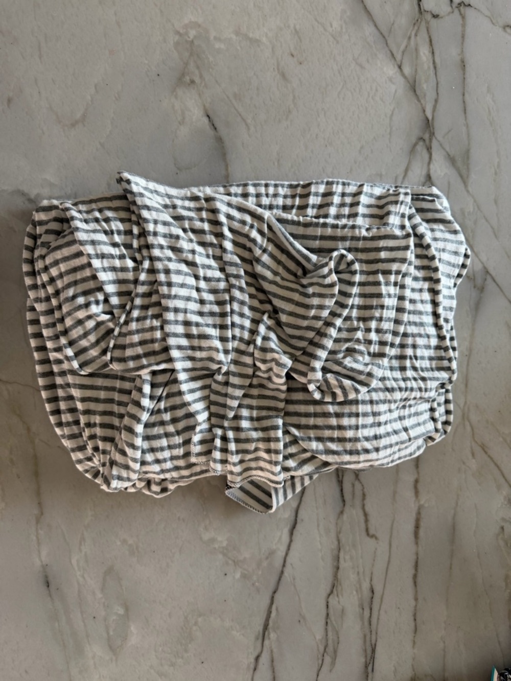solly baby Grey and White Striped Knit Top